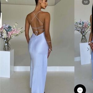 White Sleeveless Spaghetti Strap Slip Dress